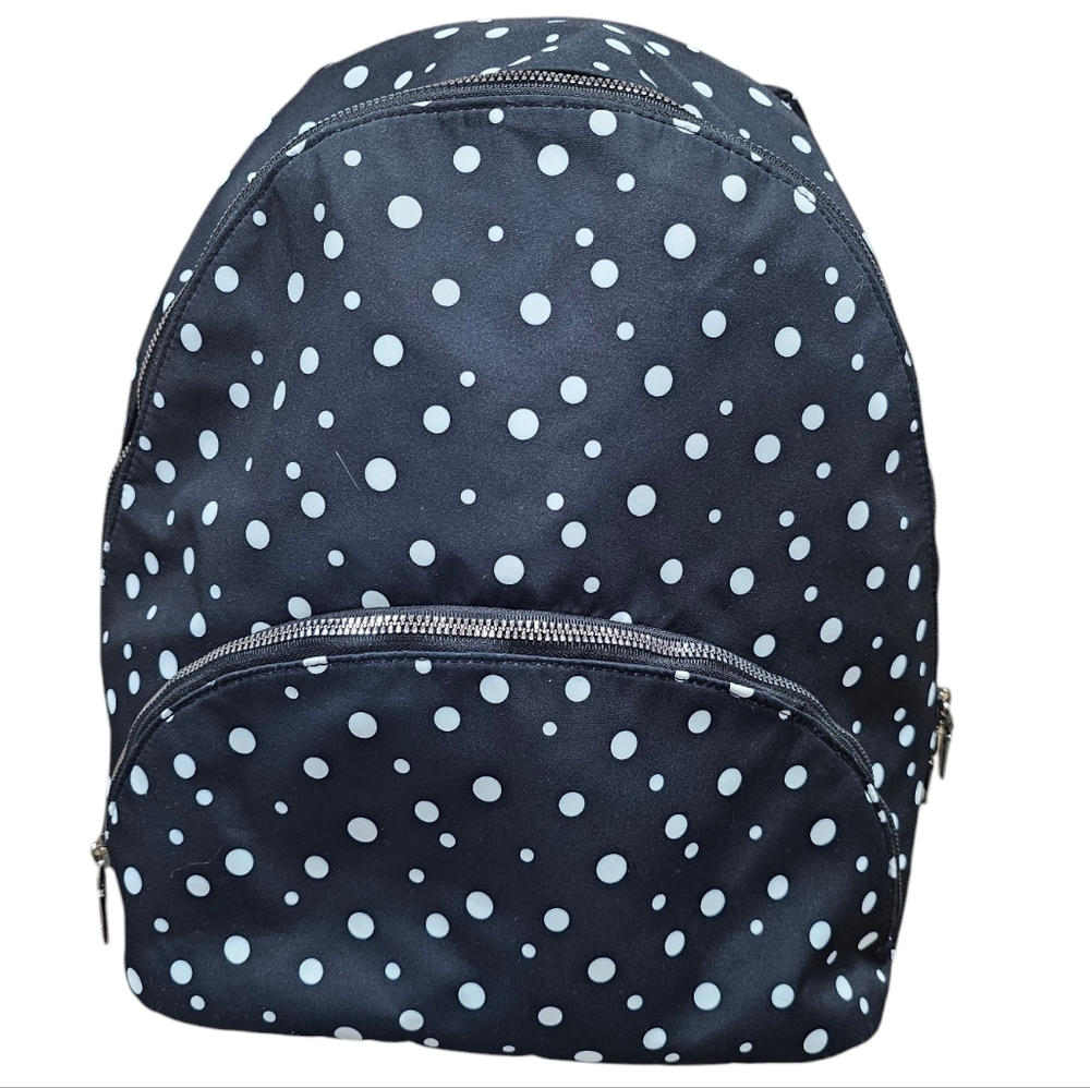 INC Black Polka Dot Backpack